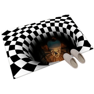 Modern 3D Water-Absorbent Polyester Door Mat Easy-Care Halloween Clown Floor Mat for <strong>Entry</strong> for <strong>Entry</strong> Bathroom Ready for Delivery - Product Image 5