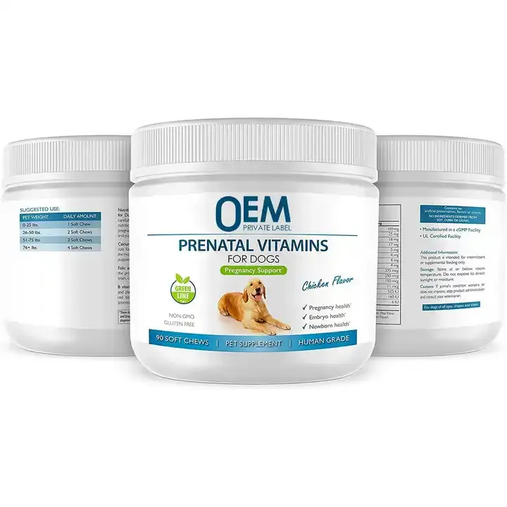 Xuyên biên giới Pet 11-in-1 vitamin nhai viên bổ sung sức khỏe 11-in-1 vitamin được thực hiện với O E M