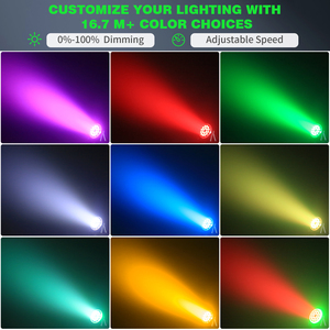 U'King 80W RGBW 4IN1 Led Par ışık projektör Led etkisi sahne ışık ayıklayacaktır parti kulübü Par Can ışık - Product Image 3