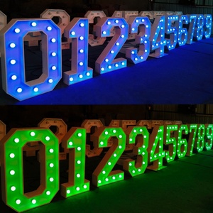 Các Nhà Cung Cấp Cho Thuê Từ 0 Đến 9 Số Chữ Cái Marquee LED Nhà Sản Xuất Tiệc Tùng Chữ Cái Marquee Khổng Lồ RGB - Product Image 2