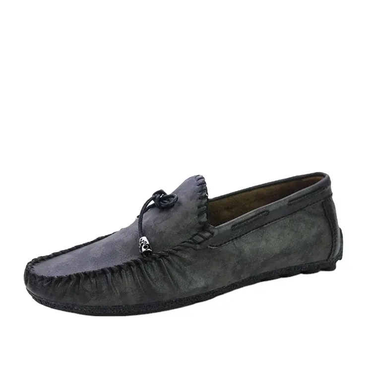 New Wholesale Fashion Casual Trend Men Loafers Shoes Latest Custom Moccasin Flat Casual Slip On Loafer Shoes