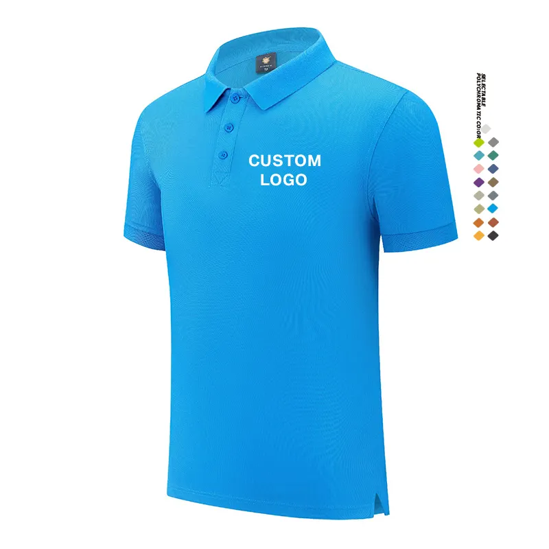 Polo de golf para hombre, camiseta negra personalizada de alta calidad para muestra, Camiseta de punto de polo, camiseta negra para hombre personalizada