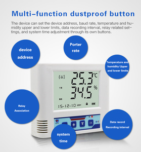 Suministro de batería Inteligente RS485 Modbus Registrador de datos de temperatura y humedad con 65000 lecturas - Product Image 5