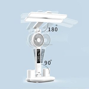 带180度旋转的发光二极管可调光台灯可折叠USB 2头书桌阅读灯 - Product Image 4