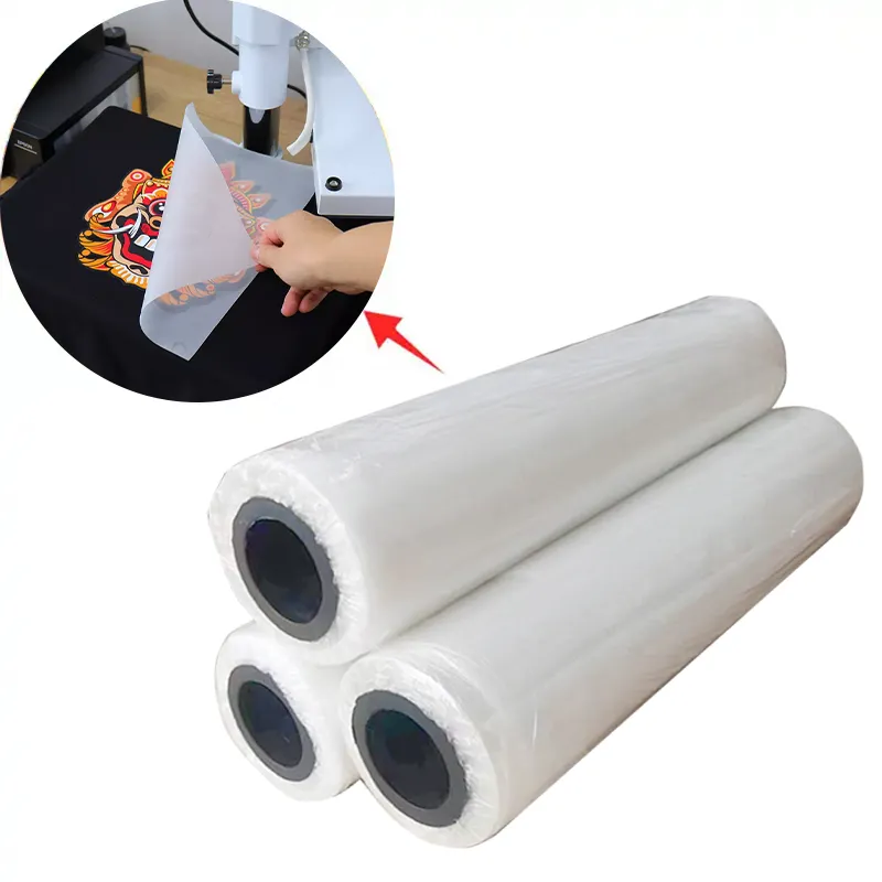 A3 A3 + PET dtf transfer paper for digital inkjet printer L1800 XP600 roll to roll dtf film roll for DTF Printer