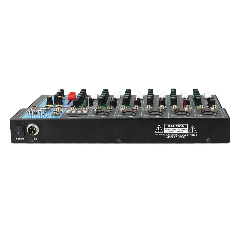 Hot 7 Canal De Metal Transmissão DJ Controlador/áudio Pioneer Video Console Interface De Áudio Gravação Mixers Digital Mixing Console