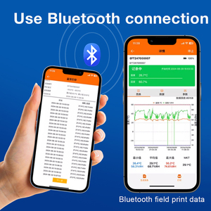 Elitech-Registrador de temperatura y humedad digital inalámbrico de alta precisión, dispositivo de 100000 puntos para registrador de datos Bluetooth, ABS ODM - Product Image 5