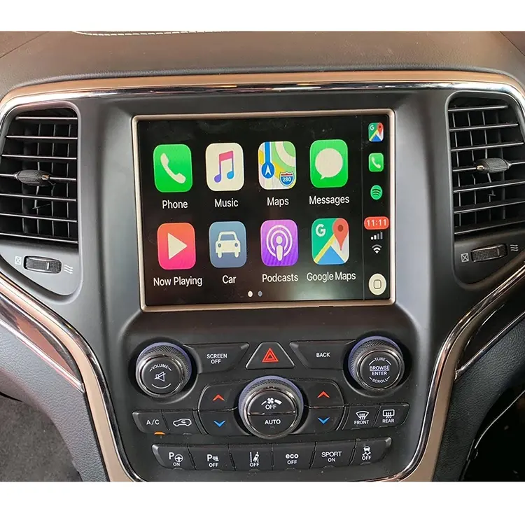 WIFI أبل CarPlay الروبوت السيارات الفيديو واجهة ل شاحن دودج تشالنجر دورانجو الافعى RAM 1500 2500 3500 8.4 "Uconnect راديو