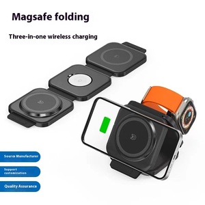 Three-in-One 15W Magsa Qi2ワイヤレス充電スタンド & ホルダーApple Watch携帯電話とイヤホンの同時充電 - Product Image 2