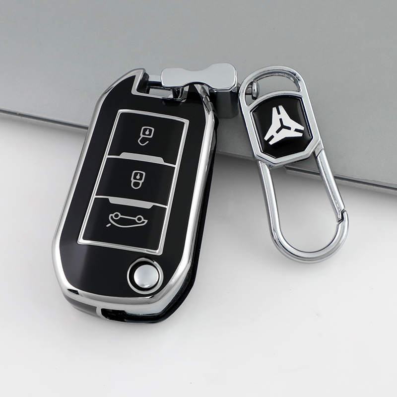 Black + Key Ring