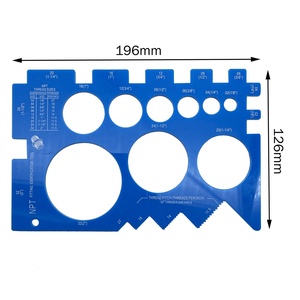 Trung Quốc nhà máy biểu tượng tùy chỉnh nhựa đa chức năng tấm đo vít đường kính chủ đề Pitch Gauge Cai Trị - Product Image 3