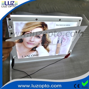 Led chiếu sáng hình chữ nhật hai mặt mỏng quảng cáo từ hộp đèn với khung hình - Product Image 4