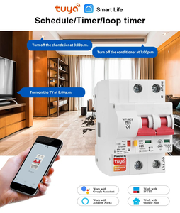 Fabrika akıllı ev otomasyon yüksek teknoloji cihazı 63 Amp 2-Pole ESP8685 Wifi devre kesici aydınlatma için elektrik anahtarı - Product Image 6