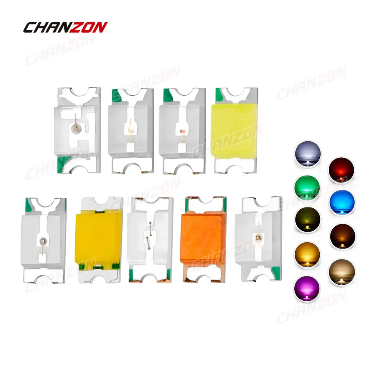 Diode électroluminescente SMD LED, 1206 (3216), plusieurs couleurs, blanc chaud, jaune, vert, bleu, rose, Orange, Mini lampe, Circuit de perles