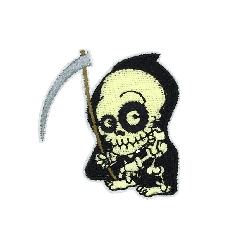 Skull cloth sticker 1#
