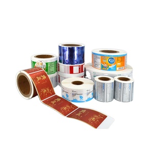 Özel baskılı rulo plastik su geçirmez sentetik kağıt yapıştırıcı vinil PVC yuvarlak daire marka logosu su geçirmez etiket - Product Image 1