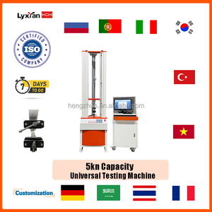 Lixian 5kn ASTM D5035 macchina di prova universale tessuto resistenza e allungamento materiale tensostruttrice <span class=keywords><strong>Tester</strong></span> - Product Image 2