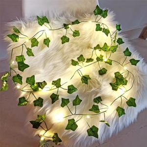 Led dây đèn sân vườn 10M cổ tích dòng Garland phong cách IP65 trong nhà ngoài trời trang trí chiếu sáng cho Giáng sinh ngày lễ lá màu xanh lá cây - Product Image 2