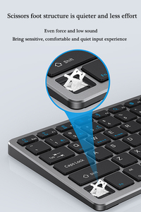 Combo de ratón y teclado de modo dual BT 2,4 Ghz carga inalámbrica juego de teclado y ratón de oficina silencioso - Product Image 6