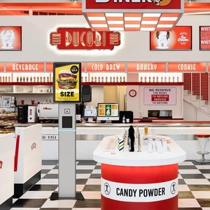 21.5 inç Android ödeme atmbill dokunmatik ekran restoran sipariş makinesi akıllı terminali pos nakit self-service ödeme kiosk - Product Image 5