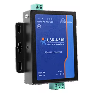 工业串行端口RS485到以太网TCP/IP转换器服务器设备USR-N510支持Modbus RTU到Modbus TCP MQTT - Product Image 1