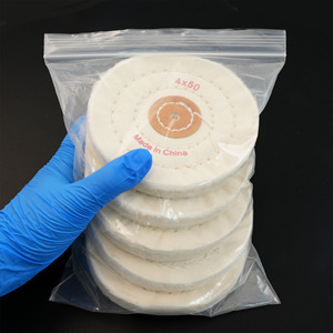 แผ่นขัดผ้าฝ้ายหยาบสีขาวสำหรับขัด150กรวดทรายทองเครื่องประดับเครื่องมือทำฟันไม้โลหะขนาดกลาง - Product Image 6