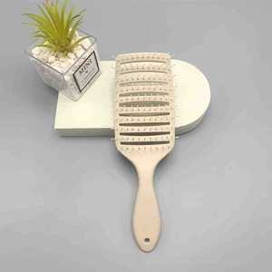 LUMA工場卸売カーブベントヘアブラシウェットドライカーリーブリッスルナイロンヘアブラシ外角マッサージコームクッション機能