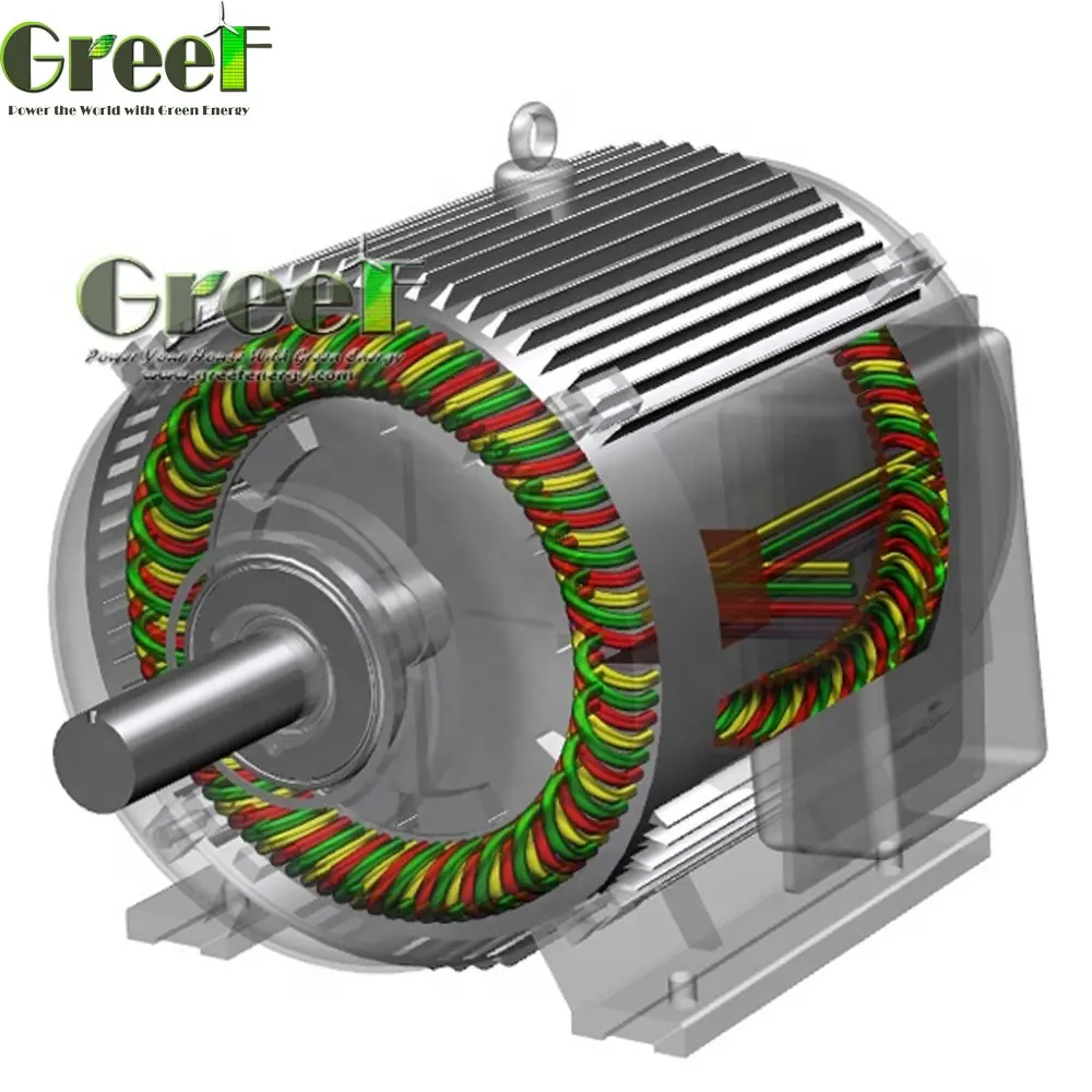 15kw 1500 rpm bajas rpm 3 Fase ac imán permanente generador síncrono alternador