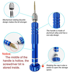 5-in-1 alüminyum alaşımlı tornavida 5-in-1 tornavida tornavida cep telefonu sökme onarım araçları Combo Set - Product Image 2
