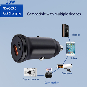 30W PD & QC3.0 çift USB-A tip-c üniversal araç şarjı hızlı şarj Android & iPad için OVP korumalı hızlı şarj Laptop için - Product Image 3