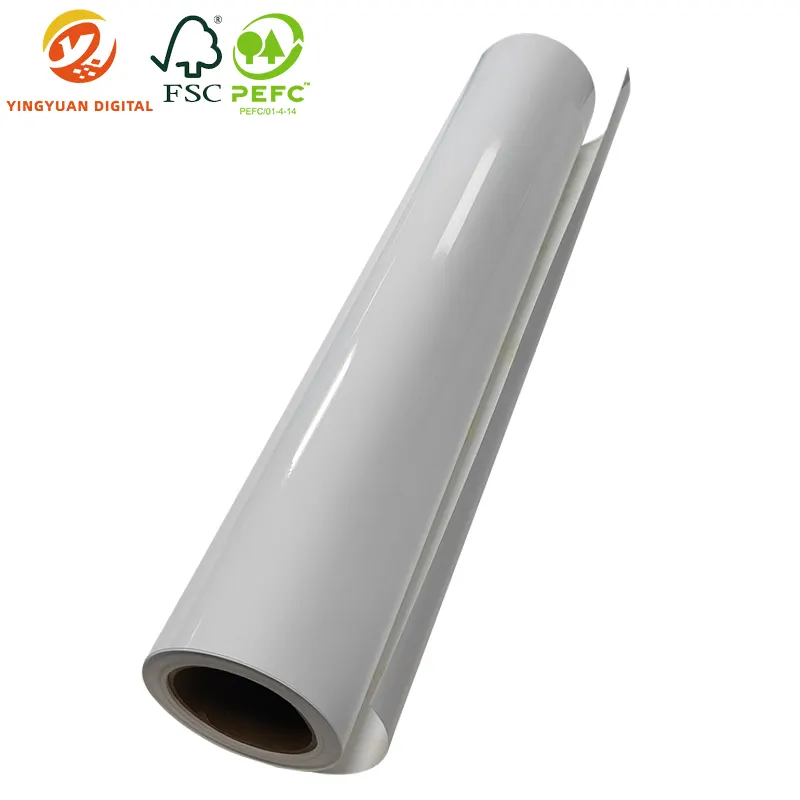 270 gsm 24"36" premium water-based glossy inkjet RC photo paper roll for Canon Epson HP printer