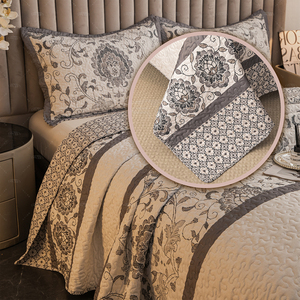 Tất cả các mùa Nữ Hoàng Bohemian <span class=keywords><strong>Quilt</strong></span> 3-mảnh Trọng lượng nhẹ in coverlet và gối thiết lập - Product Image 6