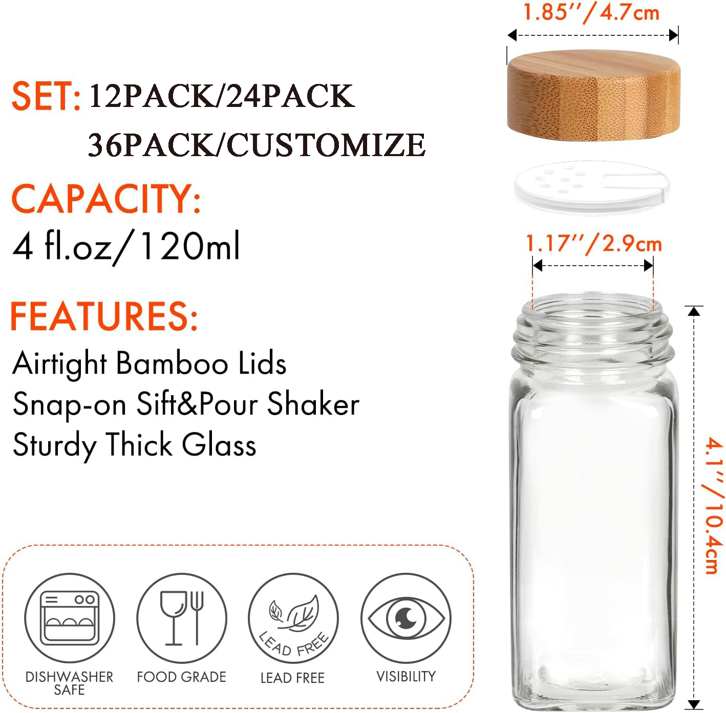 wood lid spice jar