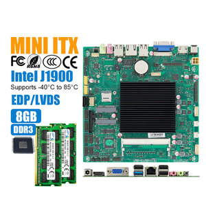 Controladores PLC Interfaces HMI Tabletas industriales VGA HD-MI LVDS/EDP Monitor dual Intel Celeron J1900 MINI ITX Placa base - Product Image 1