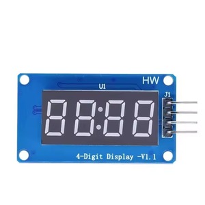 TM1637 LED ekran modülü 7 Segment 4 bit 0.36 inç saat kırmızı anot dijital tüp dört seri sürücü panosu paketi