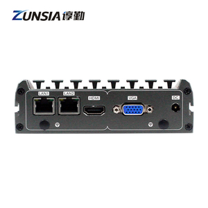Zunsia 2 Lan Barebone Mini PC Nano Quad Core Celeron J1900 N4200 Atom E3845 1Com <strong>Cloud</strong> Terminal Industrial Mini <strong>Computer</strong> Case - Product Image 4