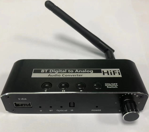 Receptor y transmisor de Audio Digital HIFI DAC a analógico, adaptador inalámbrico de fibra óptica Coaxial AUX de 3,5 MM - Product Image 3