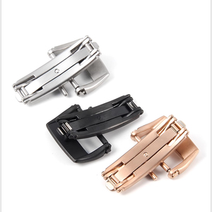 Mil-le-r Cierre plegable Cierre de reloj de goma Correa de cuero Cierre de mariposa Accesorio de reloj 20mm - Product Image 3