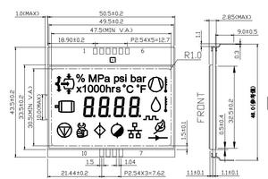 Kunden spezifisches LCD-Display Weiß Schwarz Blau Bildschirm COB LCM USV Wechsel richter Monochrom Segment LCD-Module Karte - Product Image 3