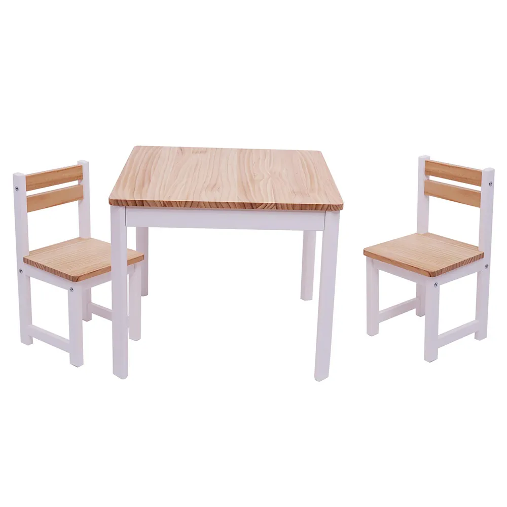 Ensemble de salle à manger meubles de maison table et chaises modernes en bois pour enfants