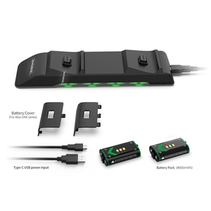 Xbox OneXゲームパッド用の2つの充電式バッテリーパック充電器キットを備えたXboxシリーズXコントローラー用のデュアル充電ドック - Product Image 2