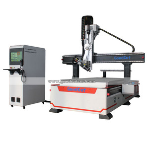 Atc lineal cnc router madera type3 software de placa de pvc grabador con 180 grados de rotación del husillo - Product Image 1