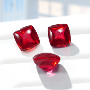 Starsgem แลปทับทิมใสตัดพิเศษหลวมอัญมณีสีแดงเลือดสำหรับการตั้งค่าสร้อยคอห้องปฏิบัติการสร้างทับทิมน้ำตาลก้อน - Product Image 1