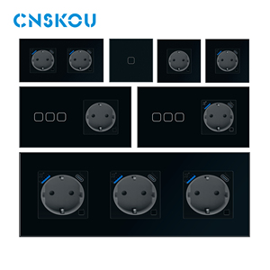 CNSKOU新设计多功能PD20W快速充电器Alexa 16A欧盟Usb c黑色C图雅WIFI智能电源双欧洲插座 - Product Image 2