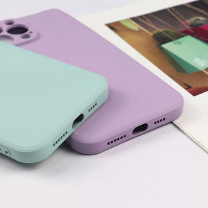 สําหรับiPhone Appleซิลิโคนโลโก้ที่กําหนดเองLiquid Siliconฝาครอบไมโครไฟเบอร์ซิลิคอนด้านหลังสําหรับiPhone 15 14 13 12 Pro Max - Product Image 6