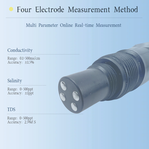 Dispositivo de prueba de agua con sensor CT EC/TDS de salinidad/conductividad de cuatro electrodos 3 en 1, compatible con OEM personalizable