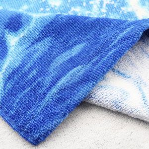 Özelleştirilmiş mikrofiber süblimasyon baskılı okyanus dünya desen plaj havlusu - Product Image 6