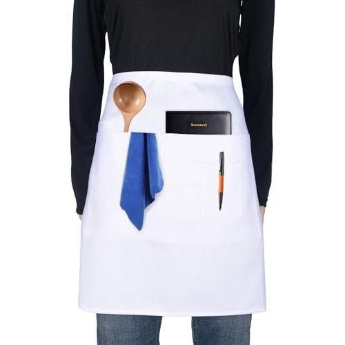 1 tablier Bristo blanc avec poches