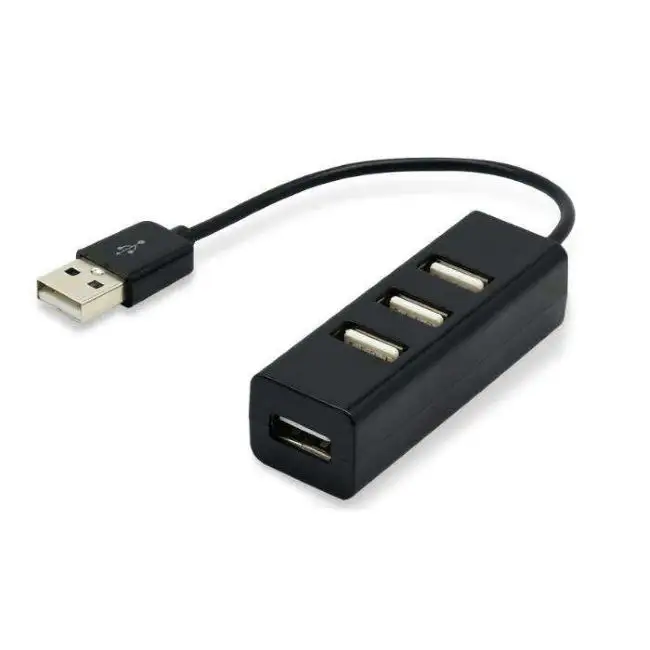 4 포트 USB 허브 미니 USB Spliter 허브 어댑터 블랙 고속 허브 USB 2.0 어댑터 PC 컴퓨터 액세서리