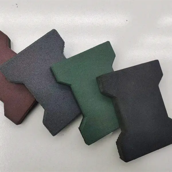 Azulejos de goma con forma de hueso de perro, pavimento para persiana